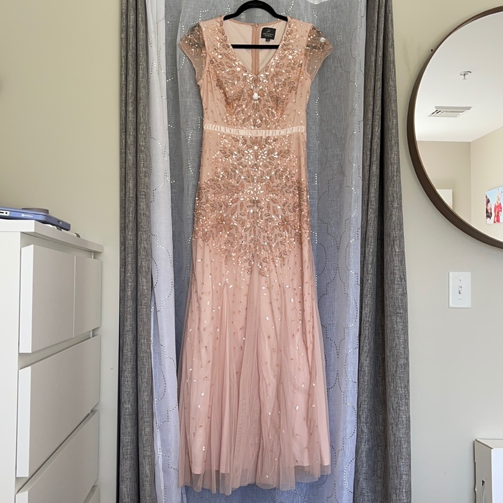 Adrianna Papell sequin gown